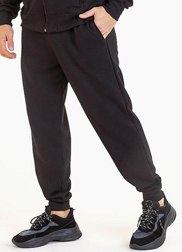 Soft Bonni - Calça Adulto em Moletinho Preto