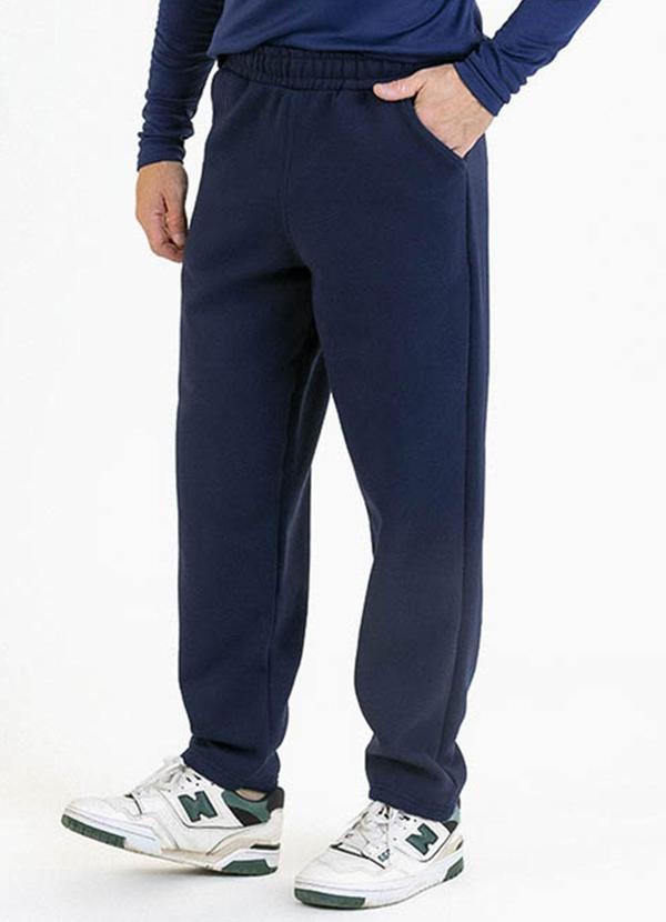 Soft Bonni - Calça Adulto em Moletom Azul
