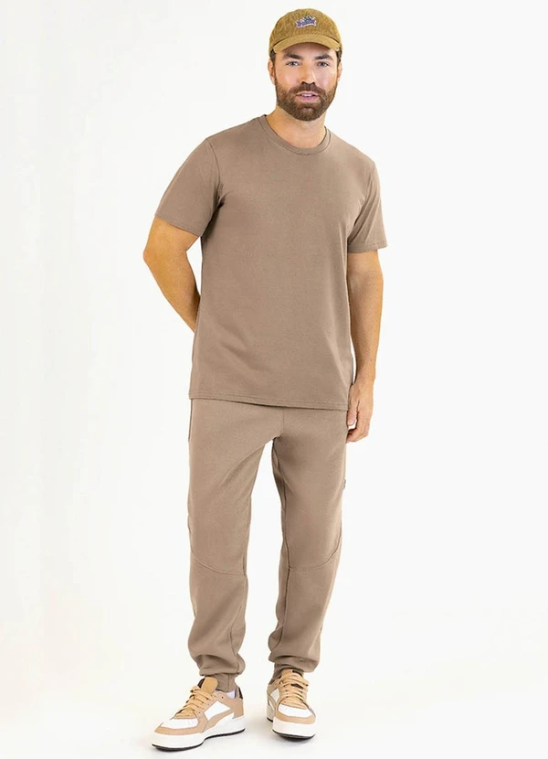 Soft Bonni - Calça Adulto em Moletom Bege