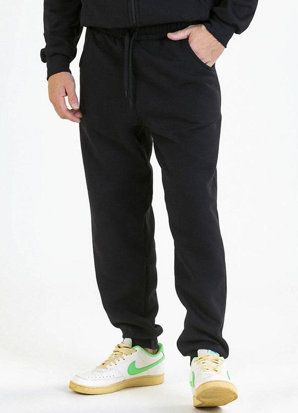 Soft Bonni - Calça Adulto em Moletom Preto