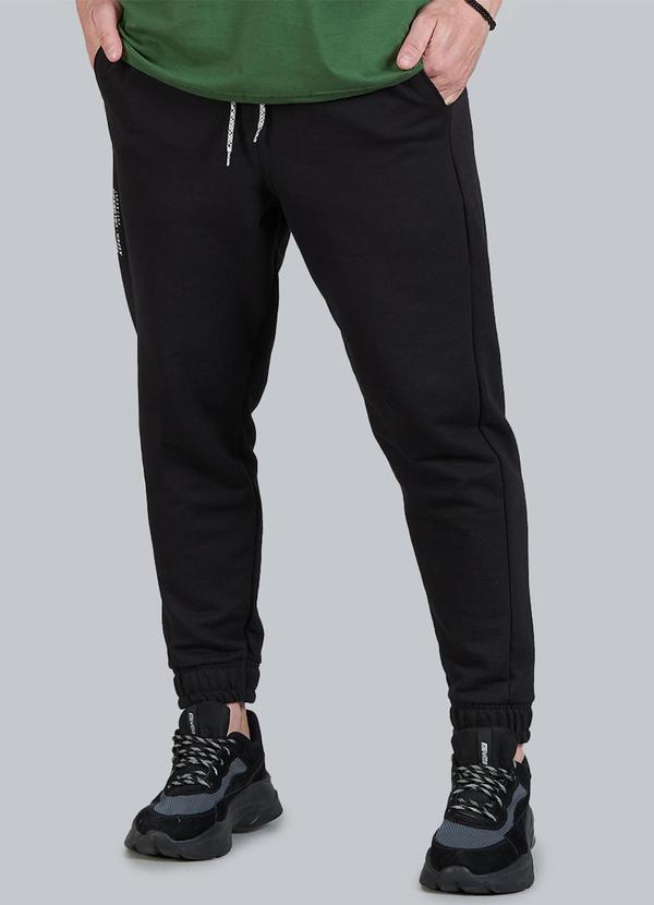 Soft Bonni - Calça Adulto Masculino Moletinho Preto