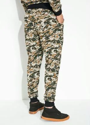 Moda Pop - Calça Camuflada com Bolsos Funcionais - MODA POP