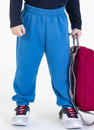 Soft Bonni - Calça em Moletinho Azul - SOFT BONNI