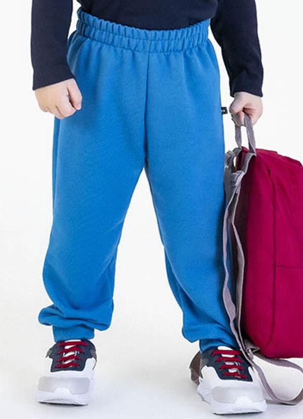 Soft Bonni - Calça em Moletinho Azul