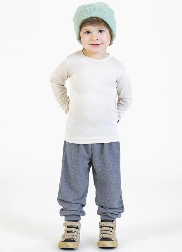 Soft Bonni - Calça em Moletinho Cinza 2