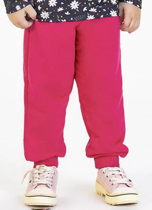 Soft Bonni - Calça em Moletinho Rosa - SOFT BONNI