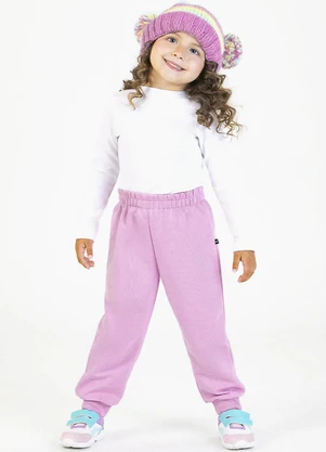 Soft Bonni - Calça em Moletinho Roxo - SOFT BONNI