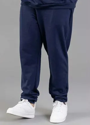 Just Basic - Calça em Moletom Adulto Azul - JUST BASIC