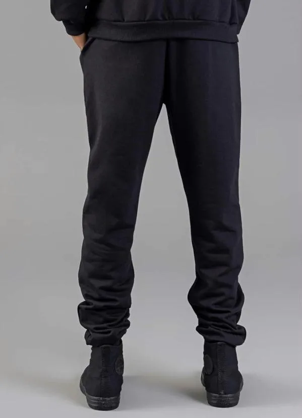 Just Basic - Calça em Moletom Adulto Preto 2