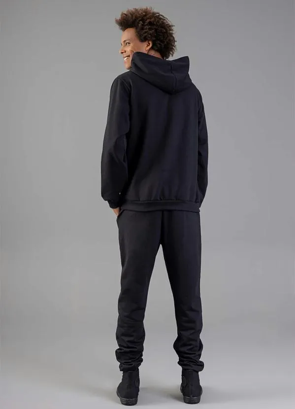 Just Basic - Calça em Moletom Adulto Preto 4