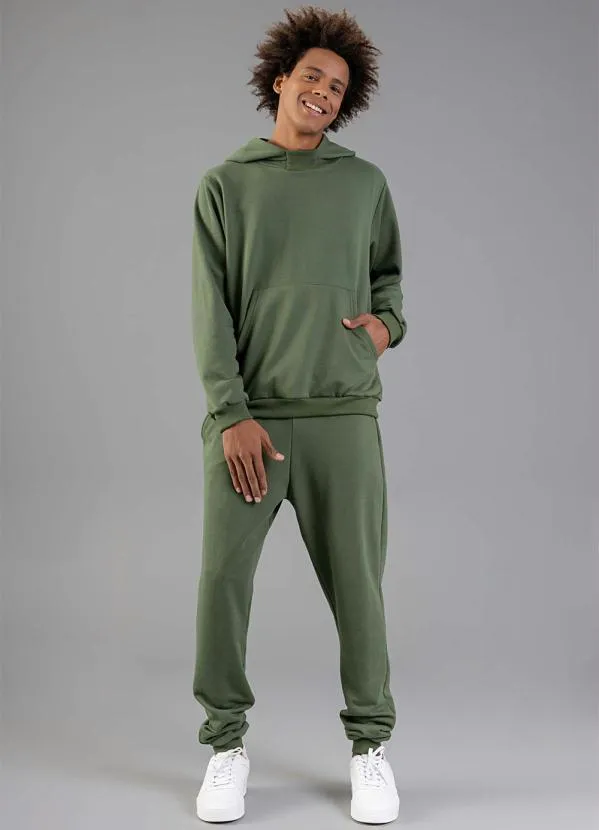 Just Basic - Calça em Moletom Adulto Verde 3