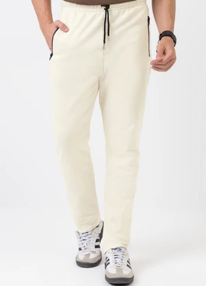 Exco - Calça em Moletom Off White - EXCO