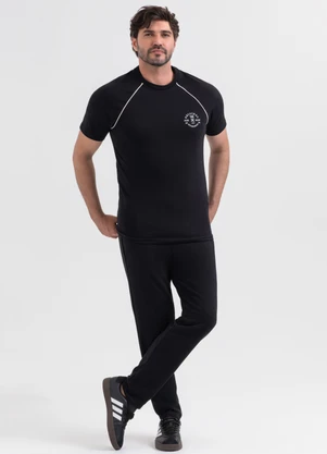 Exco - Calça em Moletom Preto - EXCO