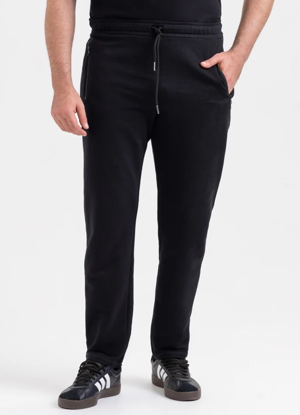 Exco - Calça em Moletom Preto