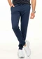 Decoy - Calça Felpada com Bolso e Caseado Azul - variação: Azul