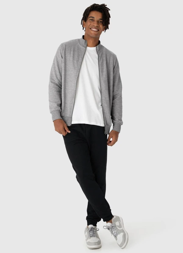 Malwee - Calça Jogger em Moletom Masculina Preto 3