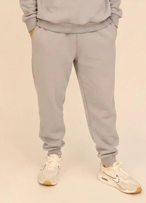 Briard - Calça Jogger Masculina com Punhos Cinza - BRIARD
