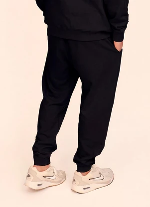Briard - Calça Jogger Masculina com Punhos Preto - BRIARD