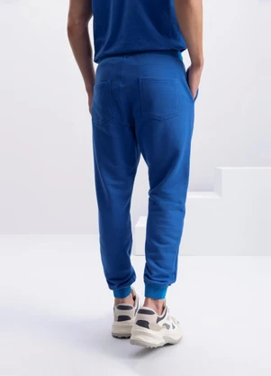 Essendi - Calça Jogger Masculina em Moletom Azul - ESSENDI