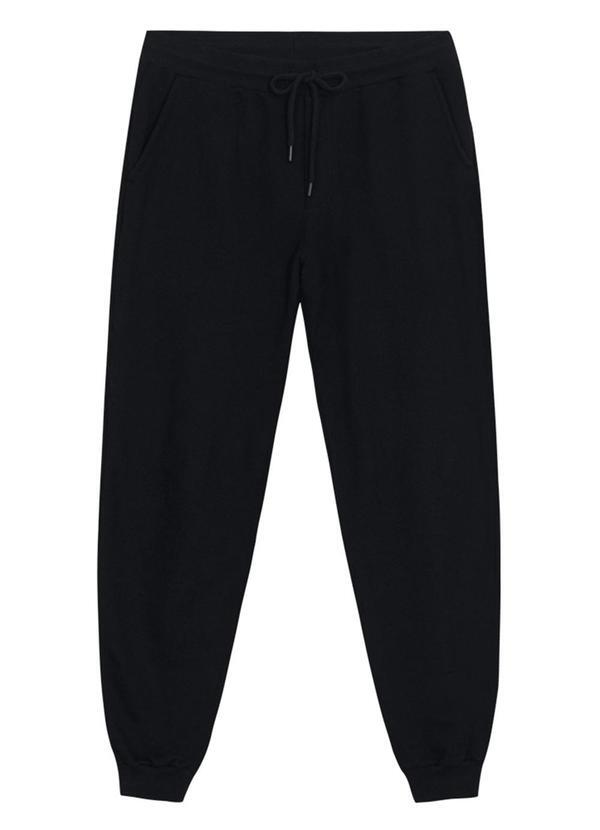 Essendi - Calça Jogger Masculina em Moletom Preto