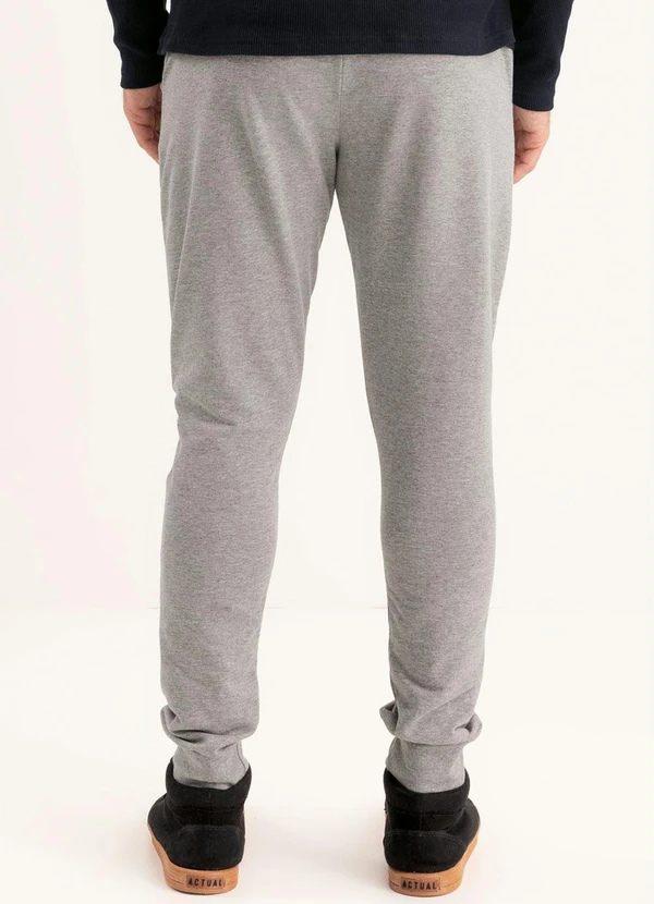 Moda Pop - Calça Jogger Mescla com Bolsos Frontais 2