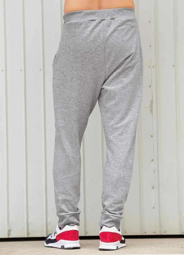 Moda Pop - Calça Jogger Mescla com Bolsos Frontais 4