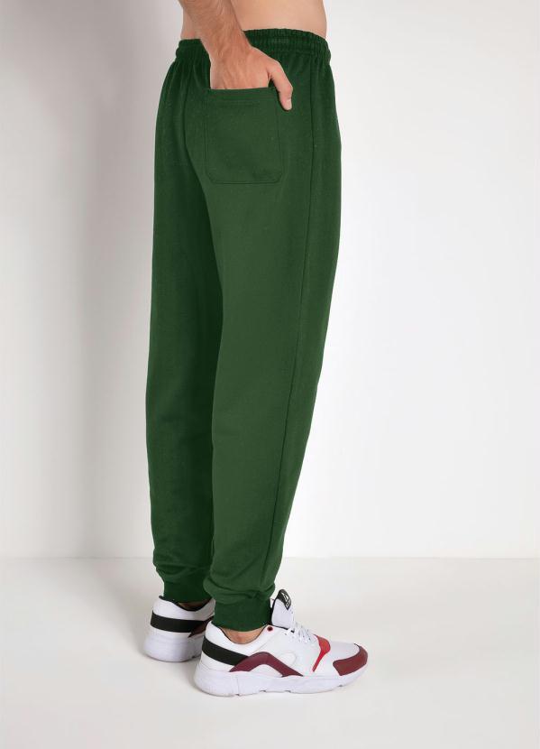 Basicamente - Calça Jogger Verde Selva com Bolso Costas 2