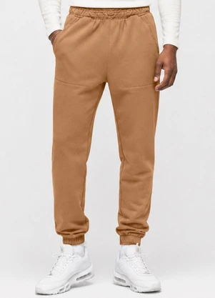 Select - Calça Jooger Masculina Moletom Peluciado Marrom - SELECT