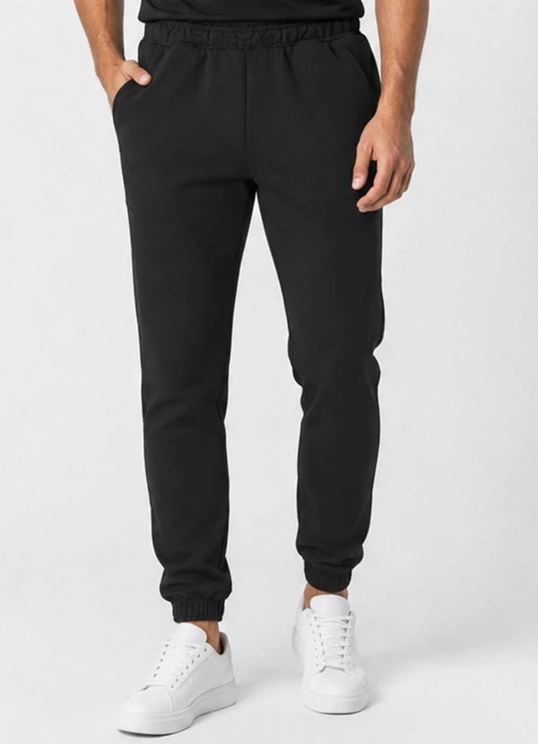 Select - Calça Jooger Masculina Moletom Peluciado Preto