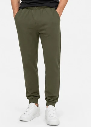 Select - Calça Jooger Masculina Moletom Peluciado Verde - SELECT