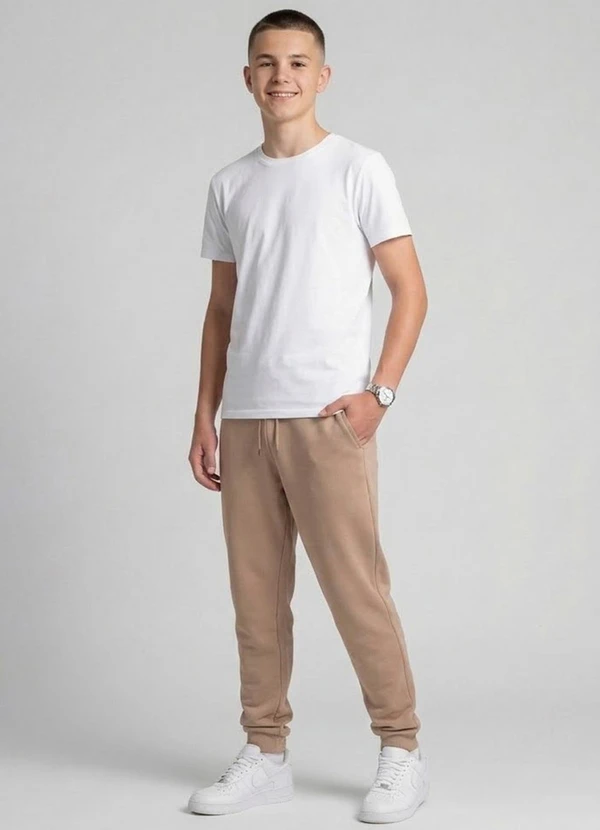 Minty - Calça Juvenil Piquet com Bolsos Marrom 5