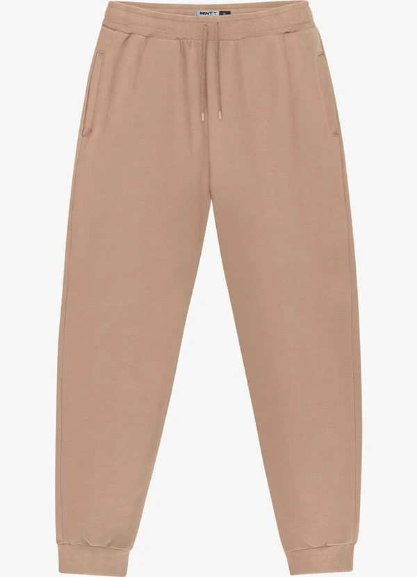 Minty - Calça Juvenil Piquet com Bolsos Marrom 6