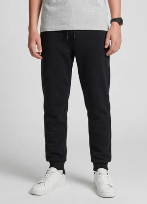 Minty - Calça Juvenil Piquet com Bolsos Preto - MINTY