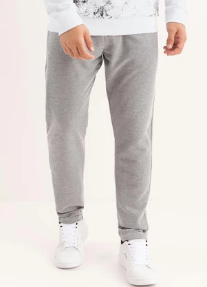 Moda Pop - Calça Listrado Cinza com Bolsos - MODA POP