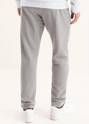 Moda Pop - Calça Listrado Cinza com Bolsos - MODA POP