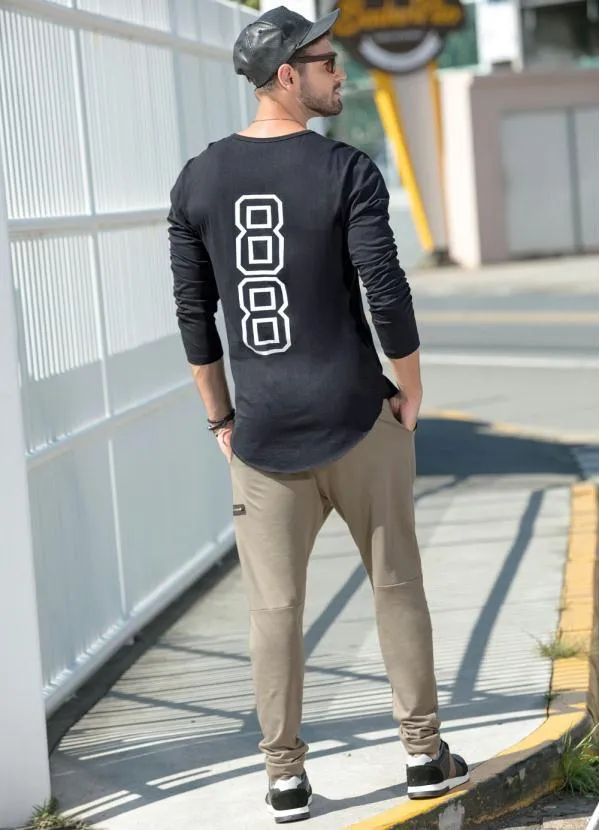 Moda Pop - Calça Marrom em Moletinho com Detalhe de Zíper 5