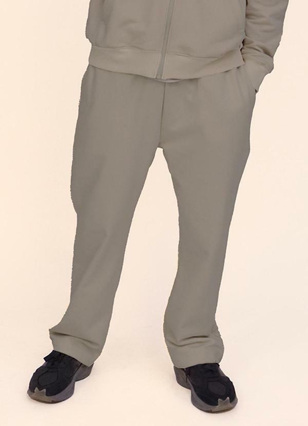 Briard - Calça Masculina de Moletom Peluciada Cinza