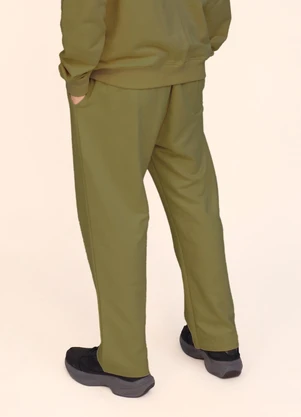 Briard - Calça Masculina de Moletom Peluciada Verde - BRIARD