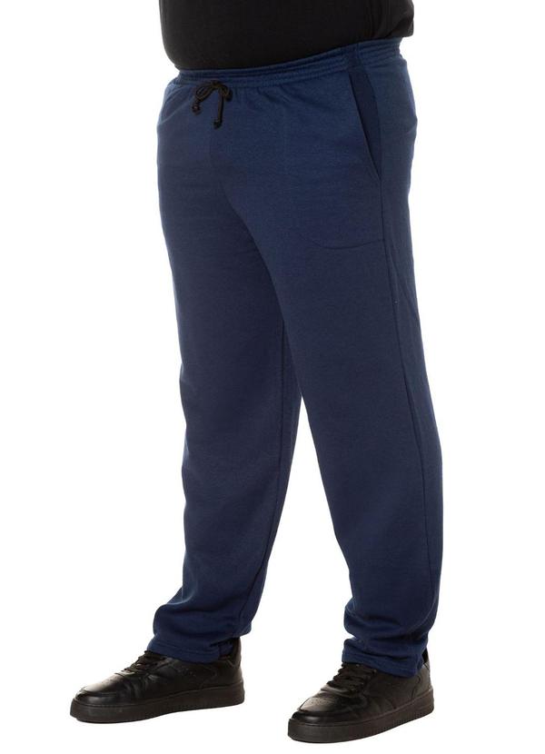 Rovitex - Calça Masculina de Moletom Plus Azul