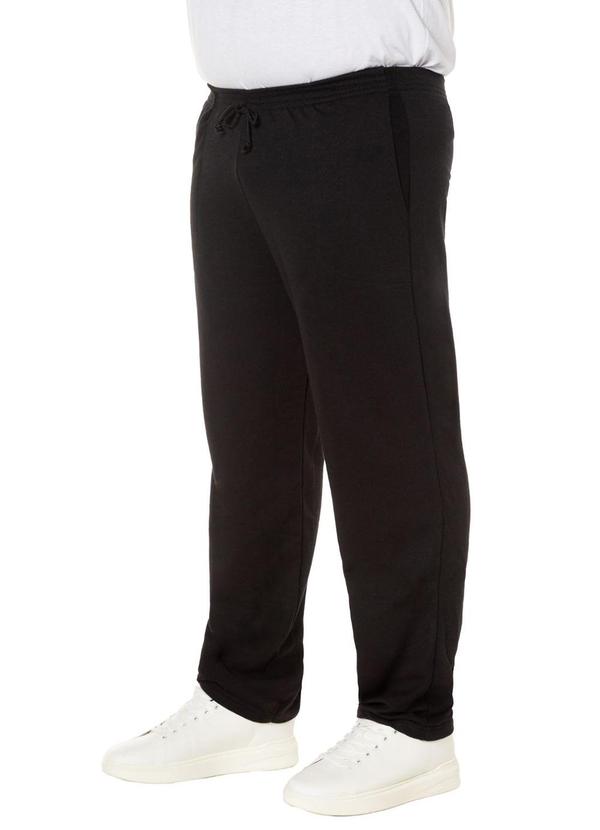 Rovitex - Calça Masculina de Moletom Plus Preto