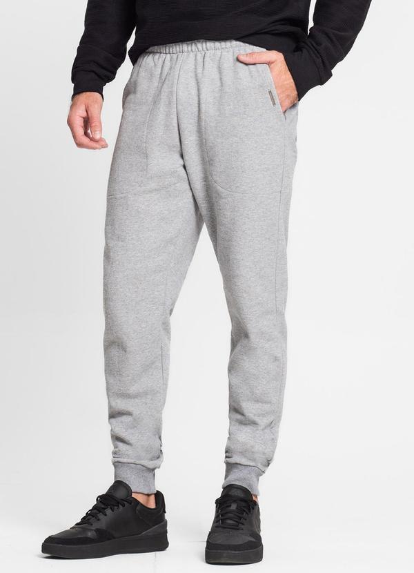 Diametro - Calça Masculina em Moletom Cinza