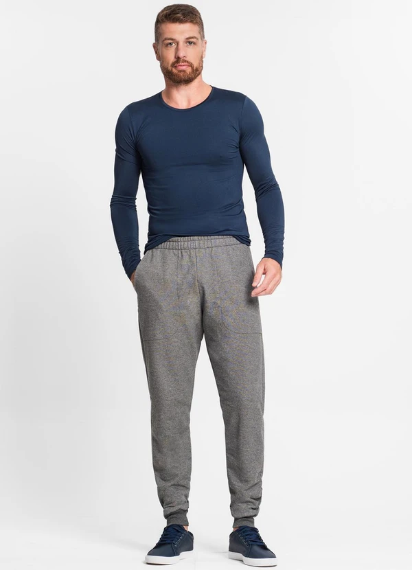 Diametro - Calça Masculina em Moletom Cinza 3