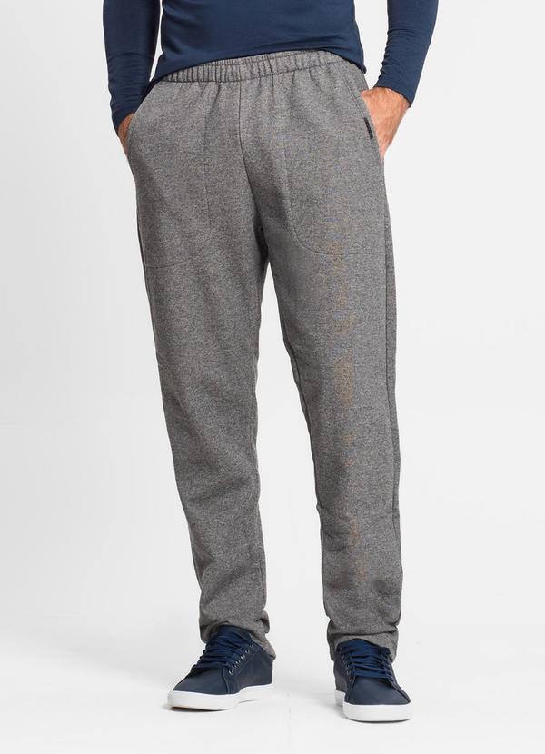 Diametro - Calça Masculina em Moletom Cinza