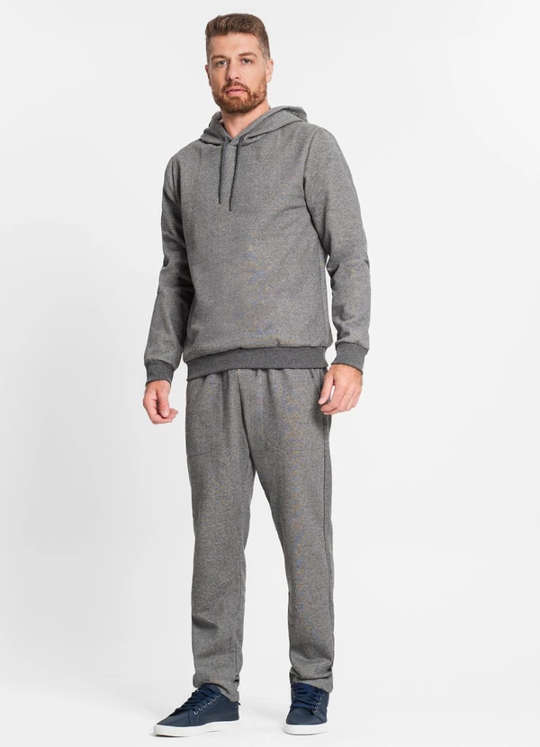 Diametro - Calça Masculina em Moletom Cinza 4