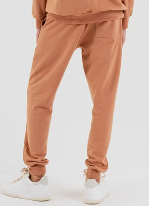 The Philippines - Calça Masculina em Moletom Marrom - THE PHILIPPINES