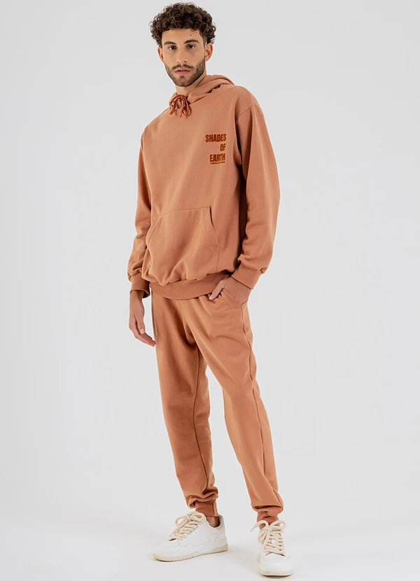 The Philippines - Calça Masculina em Moletom Marrom 3