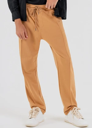 The Philippines - Calça Masculina em Moletom Marrom - THE PHILIPPINES