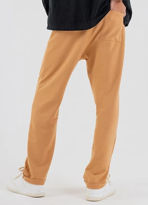 The Philippines - Calça Masculina em Moletom Marrom - THE PHILIPPINES