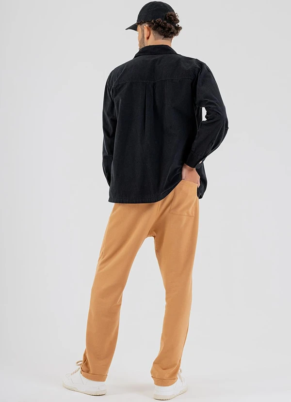 The Philippines - Calça Masculina em Moletom Marrom 4