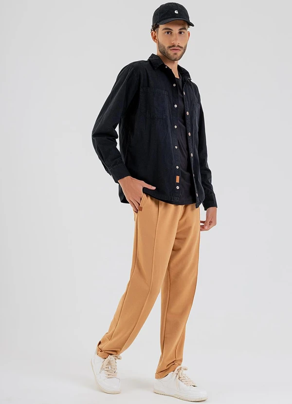 The Philippines - Calça Masculina em Moletom Marrom 5